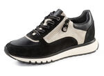 ELENA EDEN, trendige Damen-Sneaker, Weite G, mit herausnehmbarem Fussbett SCHWARZ-KIESEL
