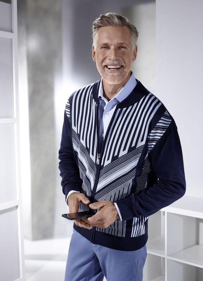 Jacke mit durchgehendem Reissverschluss MARINE