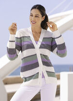 Strickjacke in Perlfang 