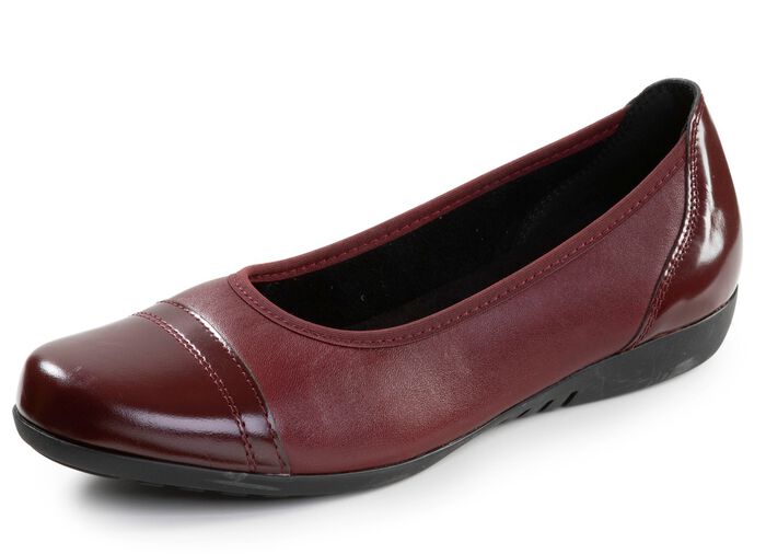 ELENA EDEN, klassische Damen-Ballerinas, Weite G, mit herausnehmbarem Fussbett 