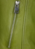 Lederjacke mit Stehkragen 