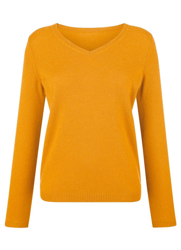 Pullover mit Kaschmir  SENF