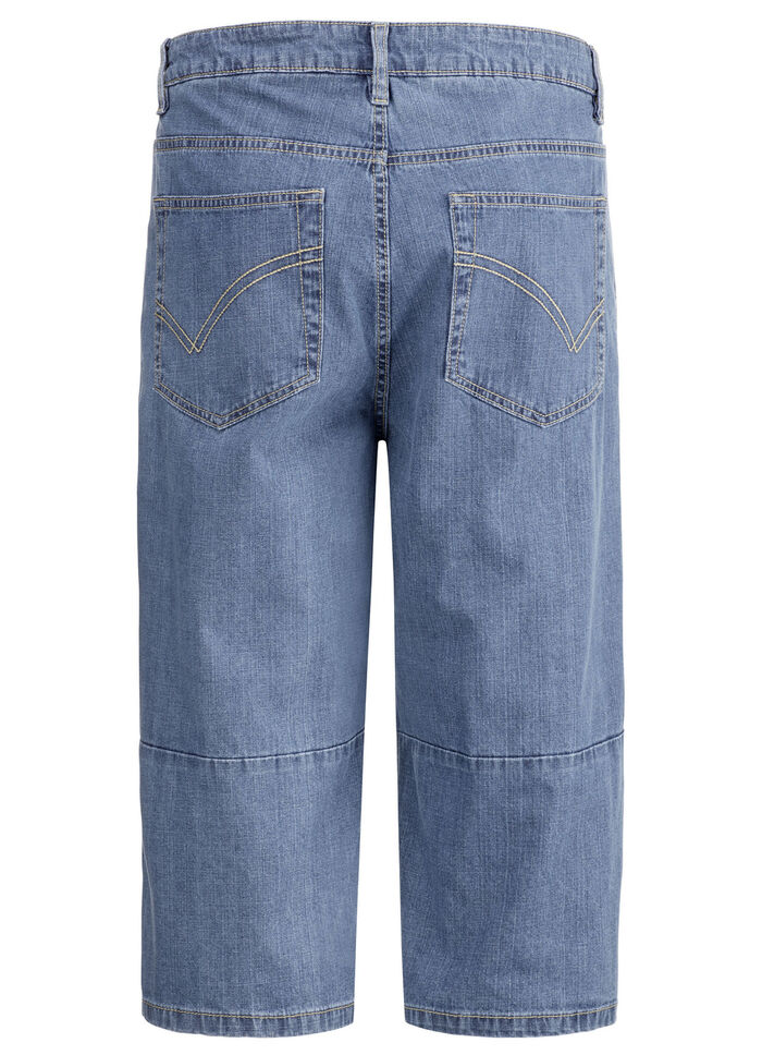 Luftige Long-Bermudas in 2 Farben JEANSBLAU