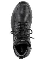 Waldl&auml;ufer Schn&uuml;r-Boot aus Hirsch-Nappaleder SCHWARZ