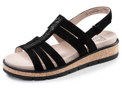 ELENA EDEN, schicke Damen-Sandalen, Weite G, mit herausnehmbarem Fussbett 
