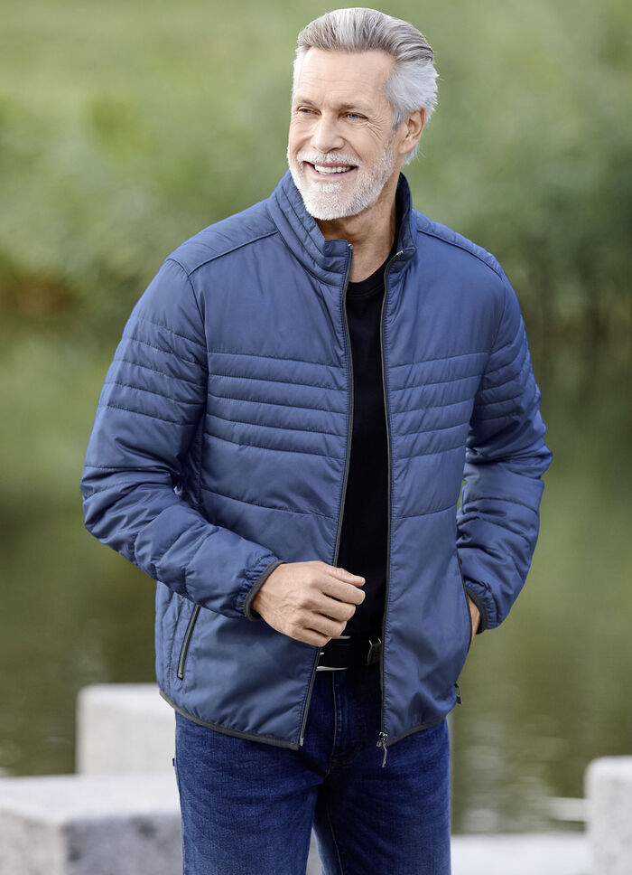 Steppblouson von «Gate One» MITTELBLAU