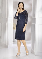 Kleid, 2-tlg. mit Folienpailletten 