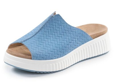 ELENA EDEN, trendige Damen-Pantoletten, Weite H, mit herausnehmbarem Fussbett 