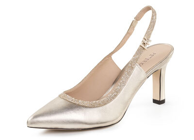 Peter Kaiser Sling-Pumps mit funkelndem Glitzersteinchen-Besatz 