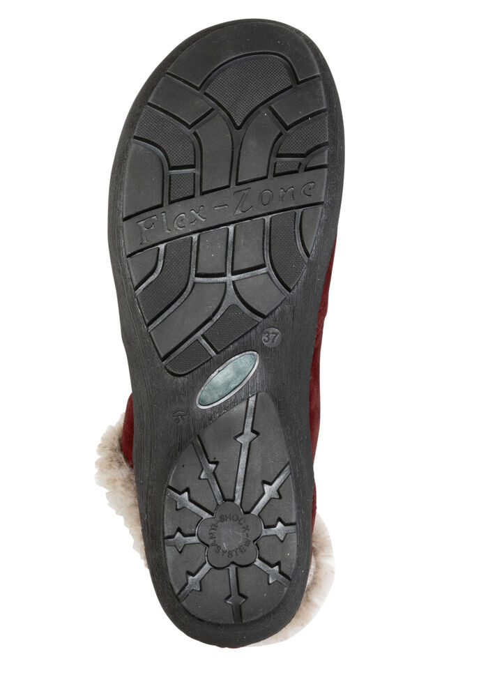 ELENA EDEN, gefütterte Damen-Boots, Winterschuhe, Weite G, mit herausnehmbarem Fussbett BORDEAUX