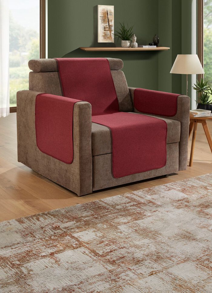  Couch- und Sesselschoner mit Anti-Rutsch-Beschichtung BORDEAUX