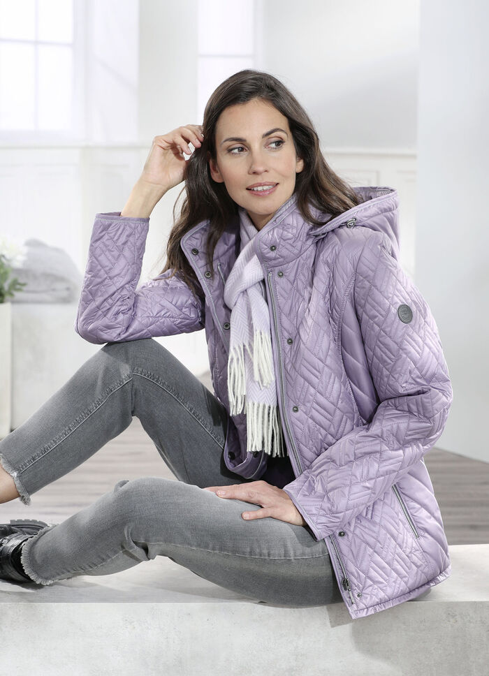 Jacke mit abnehmbarer Kapuze 