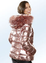 Jacke mit Kassettenstepp ROSÉGOLD