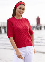 Pulli mit nachhaltig recycelter Baumwolle ROT