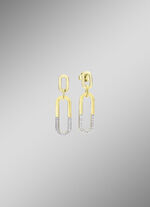 Bewegliche Ohrstecker mit 30 Brillanten 