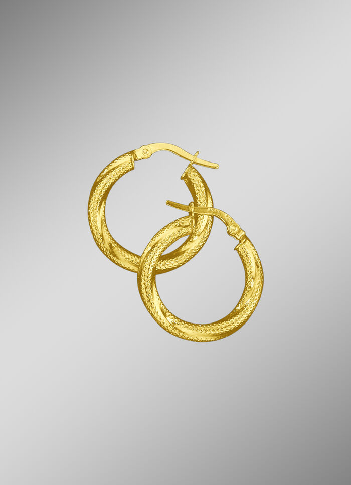 Creolen mit Brillantstruktur 