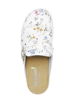 ELENA EDEN Clog aus weissem Rind-Nappaleder WEISS-BUNT