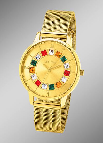 Sch&ouml;ne Quartz-Damenuhr POOLS 2241 