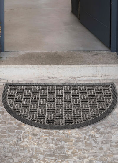 Fussmatte mit rutschhemmender Gummi-Rückseite 