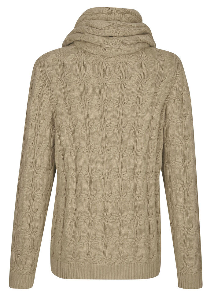 Pullover mit Loop und mit Kaschmir 