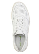 Waldläufer Schnürschuh aus genarbtem Nappaleder NATURWEISS