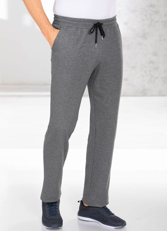 Freizeithose in 4 Farben DUNKELGRAU MELIERT