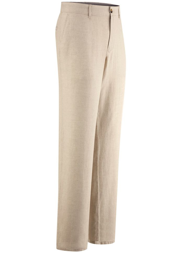 &laquo;Francesco Botti&raquo;-Hose mit Leinen in 3 Farben 