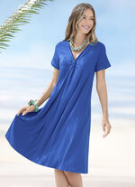 Laurina Zweierpack Kleider, weit schwingend 1X FUCHSIA, 1X ROYALBLAU