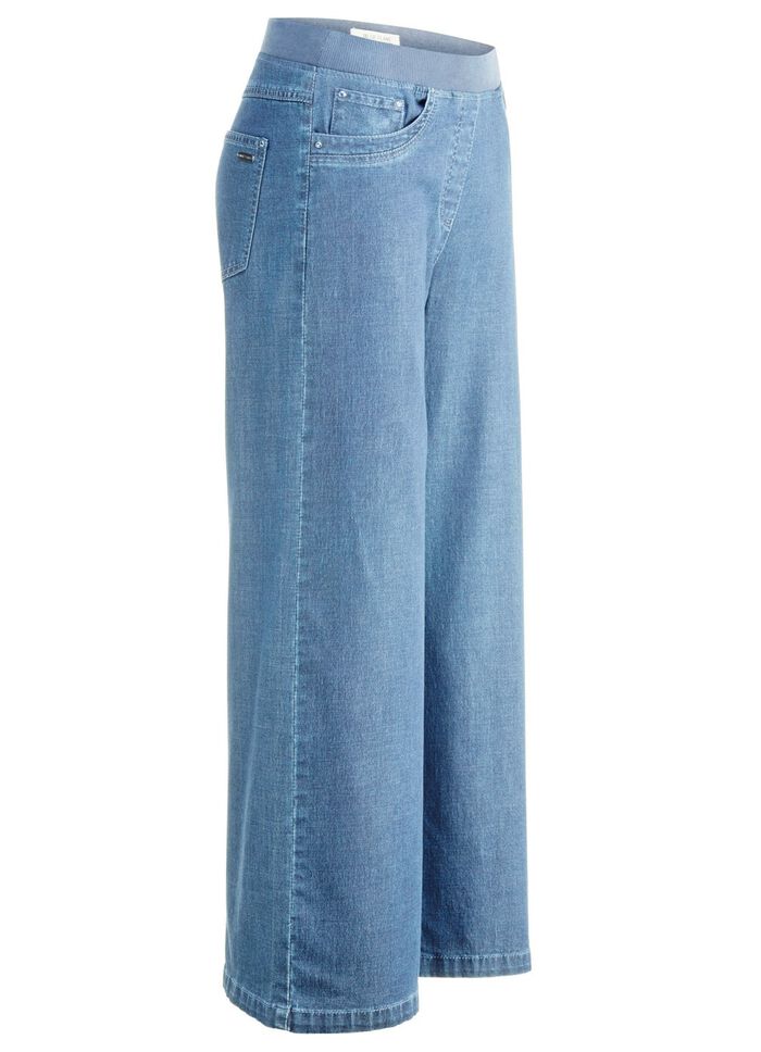 Culotte in 5-Pocket-Form  HELLBLAU