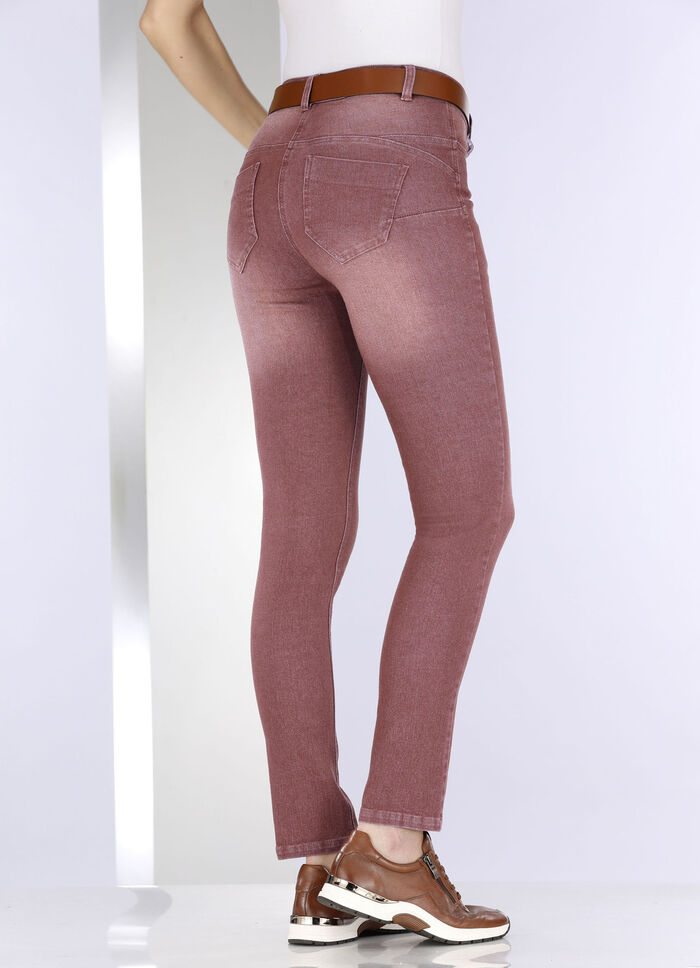 Jeans mit Push-up-Effekt BORDEAUX