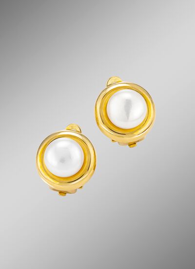 Ohrclips mit S&uuml;sswasser-Zuchtperlen 