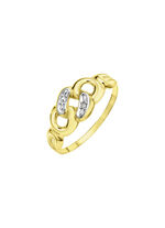 Eleganter Damenring im Panzerketten-Design 
