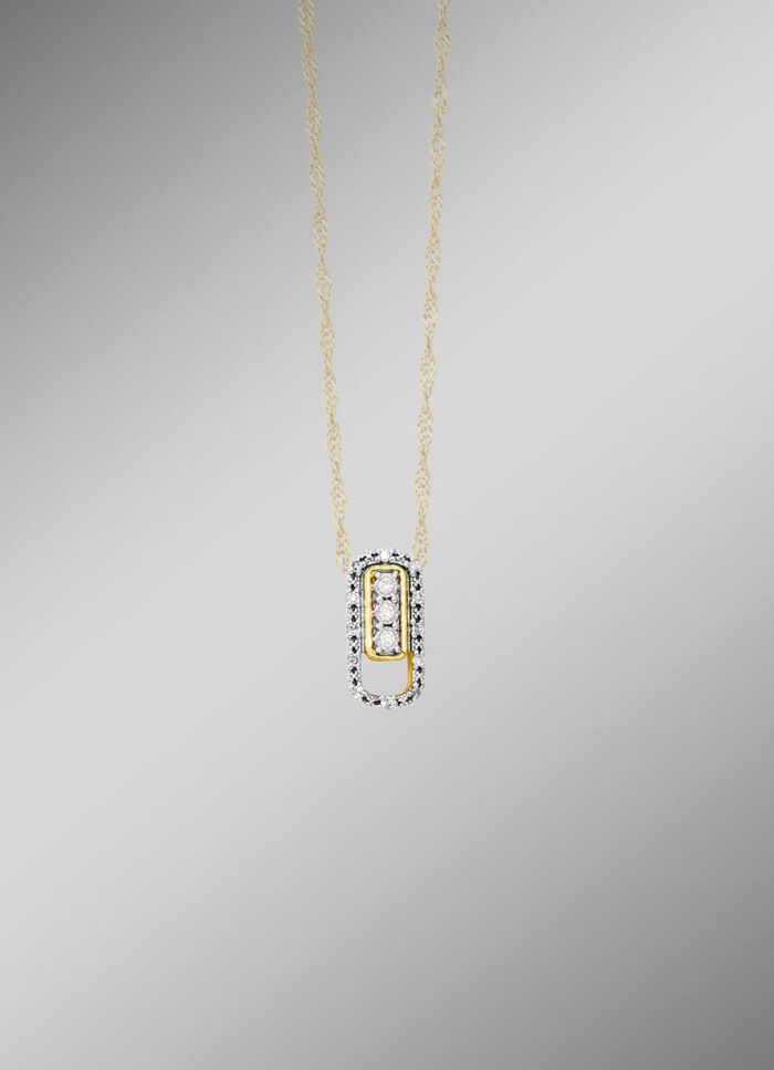 Moderner Anh&auml;nger mit Brillanten 