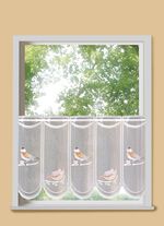 Handcolorierter Kurzstore mit Stangendurchzug 