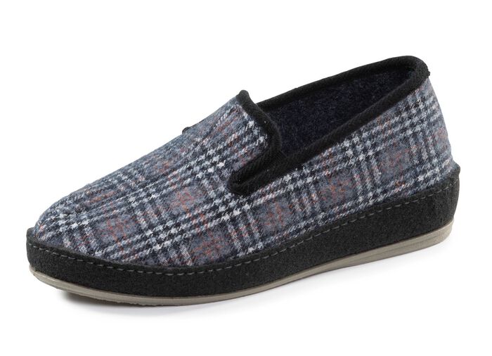 Textil-Hausschuh mit anatomisch geformtem Fussbett 