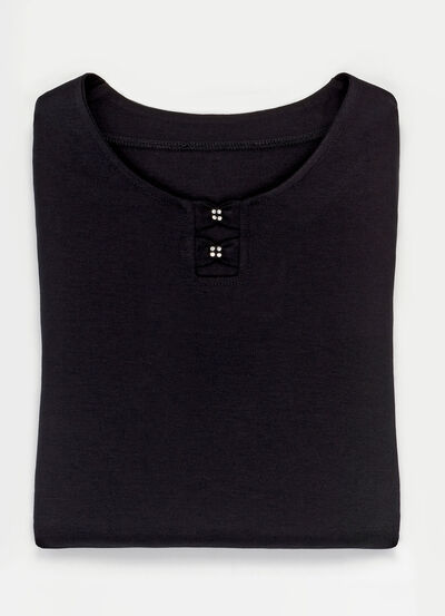 Shirt mit Strasszier in 2 Farben 