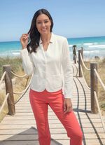 Blusenblazer mit Schulterpolstern 