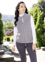 Strickweste mit Stehkragen 