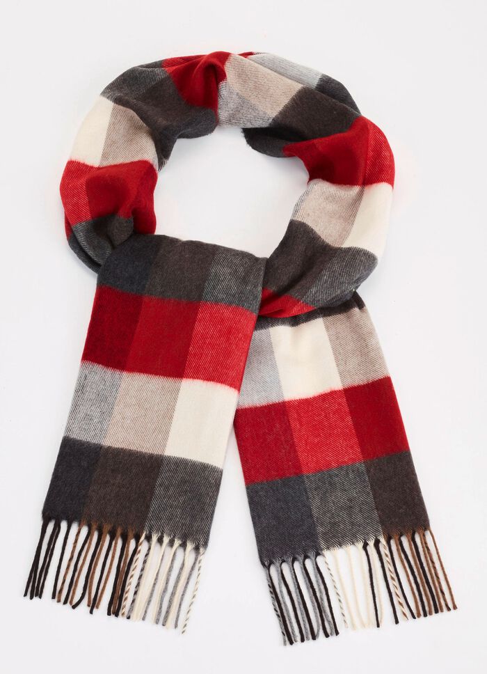 Schal mit Karodessin 