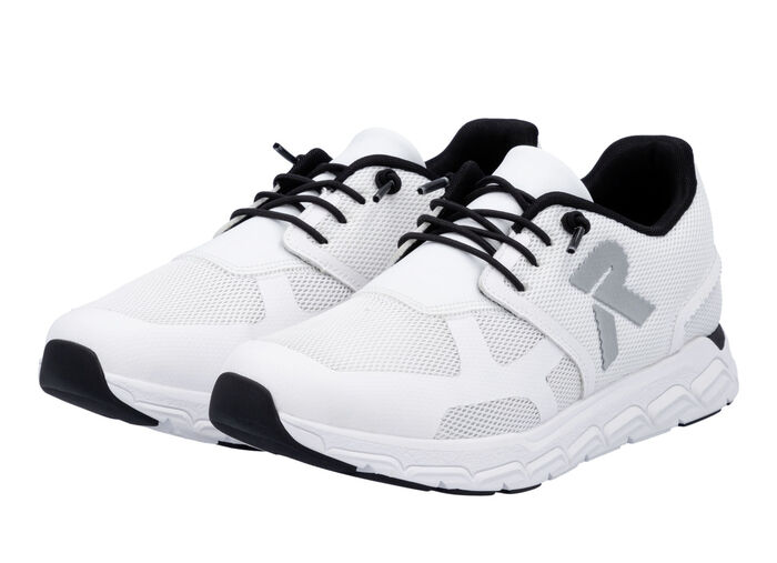 Rieker Sneaker aus teilweise beschichtetem Meshmaterial WEISS