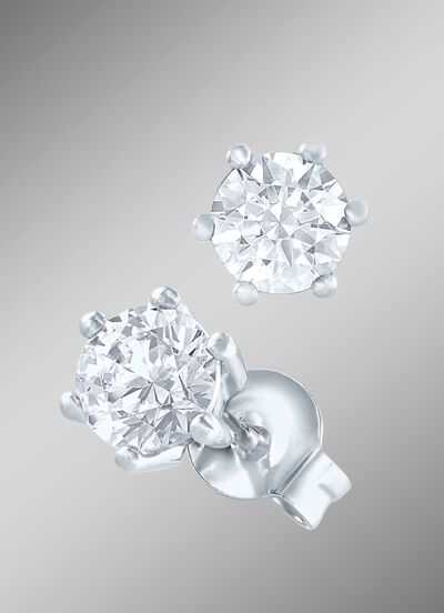 Solit&auml;r-Ohrstecker mit Brillanten 