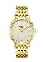 Rotary Quartz-Herrenuhr mit Edelstahlbandgehäuse 