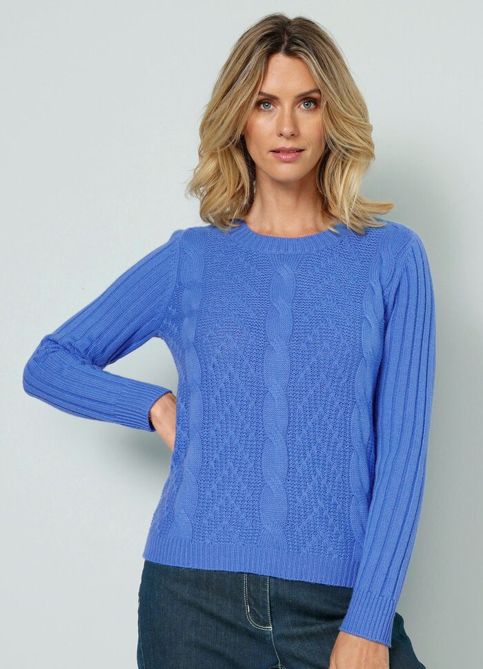 Pullover mit Schurwolle und Kaschmir-Anteil 