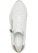 Remonte Sneaker mit unterlegter Zierlochung WEISS-SAND
