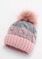 Warme Damen-M&uuml;tze, mit Umschlag ROS&Eacute;