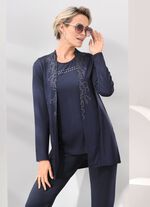 2-teiliges Set bestehend aus Shirtjacke und Shirt 