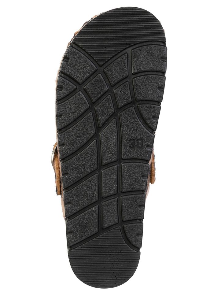 ELENA EDEN, trendige Damen-Clogs, Weite G, mit Leo-Print 