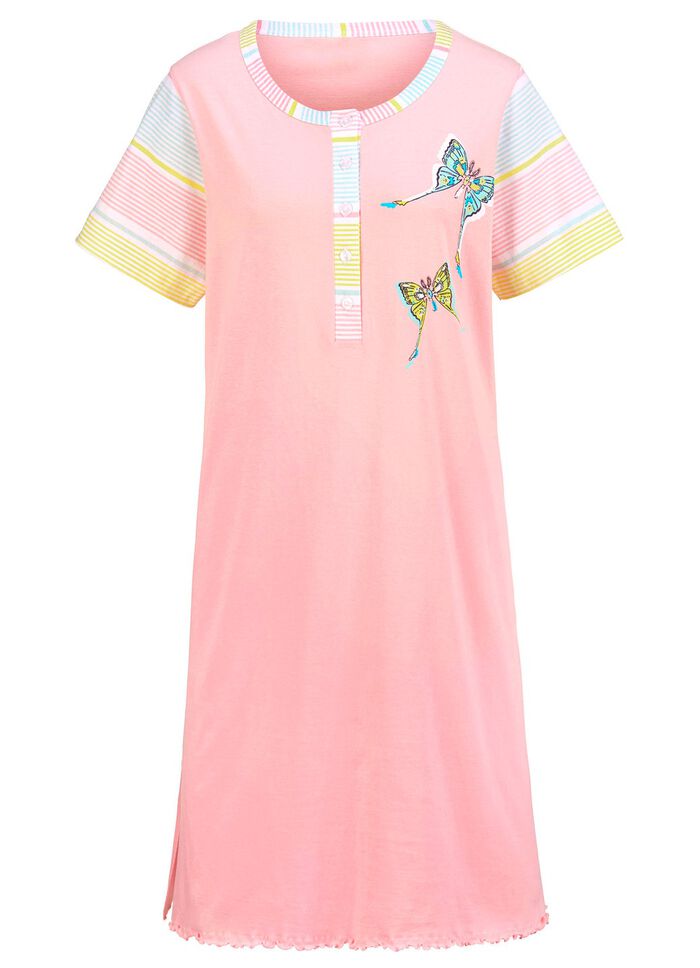 Zweierpack Nachthemden, Kurzarm mit Knopfleiste 