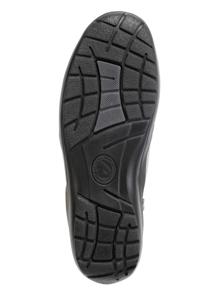 ELENA EDEN, bequeme Damen-Boots, Weite H, mit herausnehmbarem Fussbett GRAU