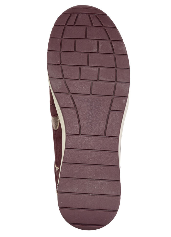 ELENA EDEN, sytlische Damen-Sneaker, Weite H, mit herausnehmbarem Fussbett BORDEAUX-BRONZE
